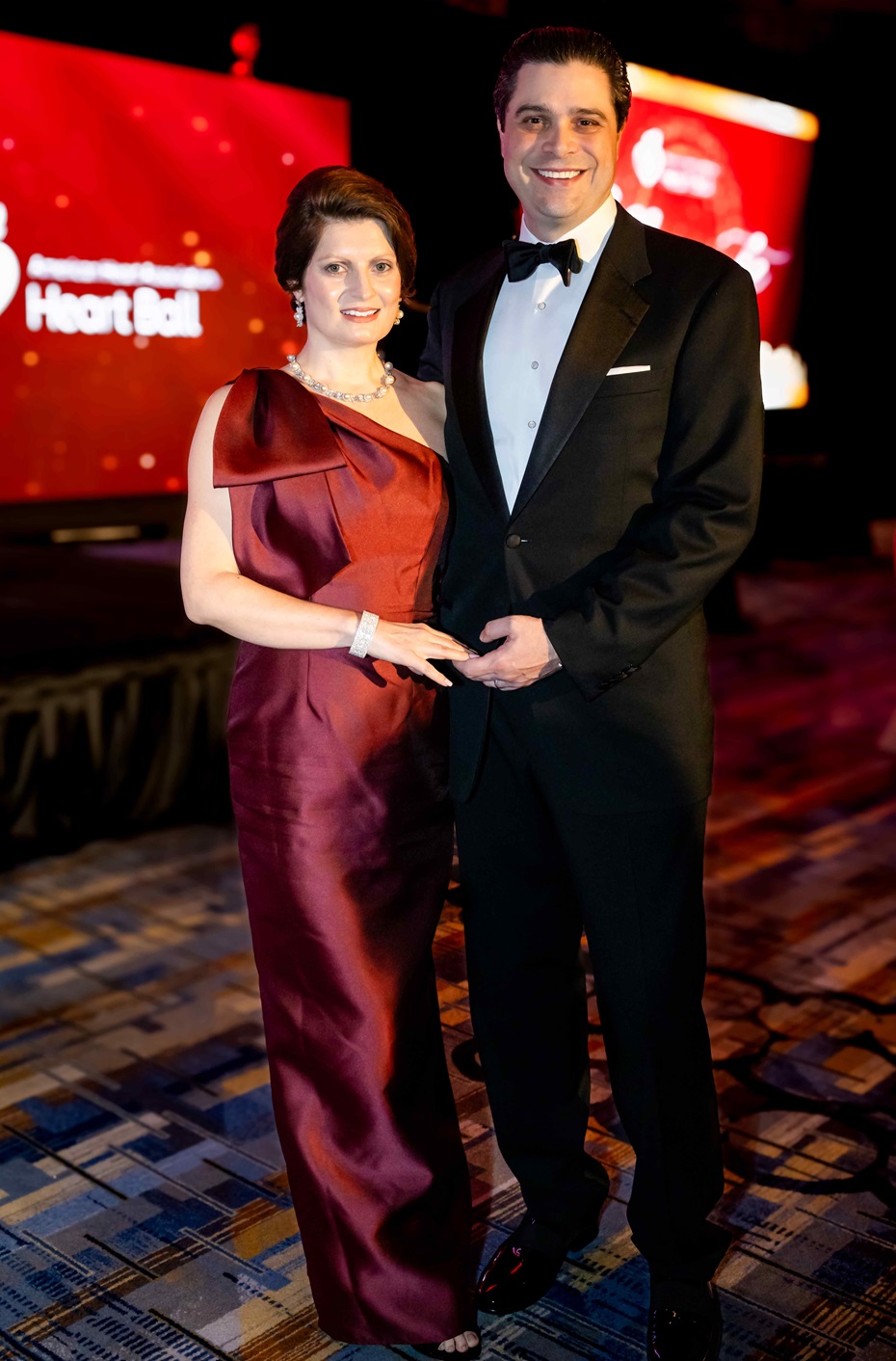 Photo of Heart Ball Chairs Dr. Damien LaPar and Mrs. Kelly LaPar.